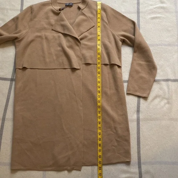 Basler 100% Virgin Wool Long Open Cardigan Sweater Size 42 EUR/ 10 US - Picture 9 of 14